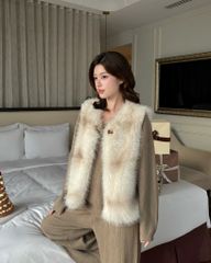 Snowy Coat -  Áo gile lông