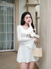 Fiona Dress - Váy ren hoa