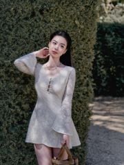 Fiona Dress - Váy ren hoa