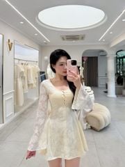 Fiona Dress - Váy ren hoa