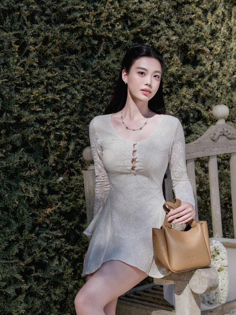 Fiona Dress - Váy ren hoa