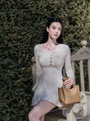 Fiona Dress - Váy ren hoa