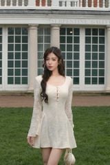 Fiona Dress - Váy ren hoa