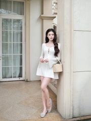 Fiona Dress - Váy ren hoa