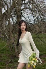 Fiona Dress - Váy ren hoa