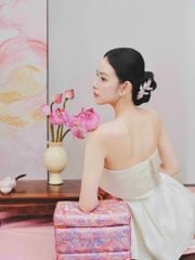 Giao Mẫn - Áo quây xếp ly