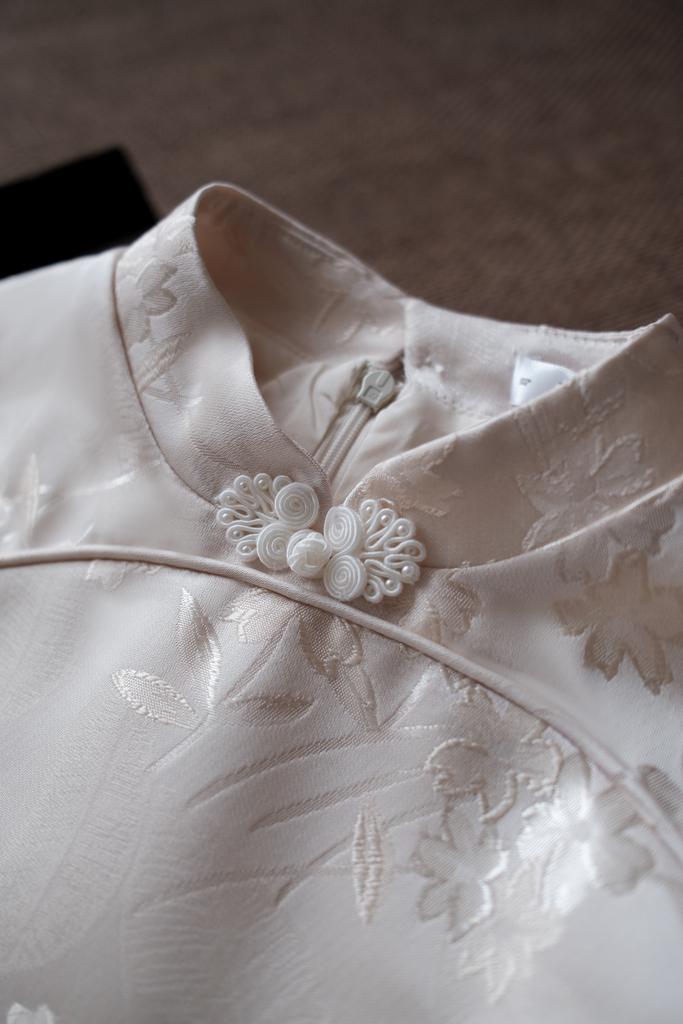 Hải Đường - Áo gấm chiết eo tay bồng