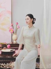 Vân Hoa -  Quần lụa xếp ly