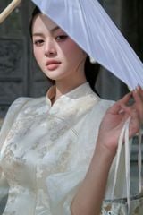 Hải Đường - Áo gấm chiết eo tay bồng