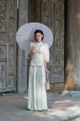 Vân Hoa -  Quần lụa xếp ly
