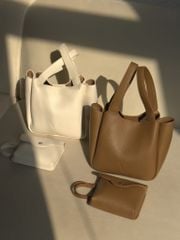 Ella Bucket Handbag - Túi xách da bucket nữ