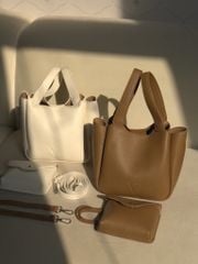 Ella Bucket Handbag - Túi xách da bucket nữ