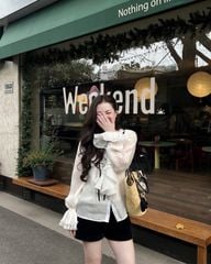 Olie Shirt -  Somi bèo nơ đen