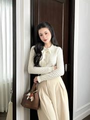 Velvet Top - Áo len cổ bèo