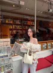 Magnolia Top - Áo trễ vai bèo nhún