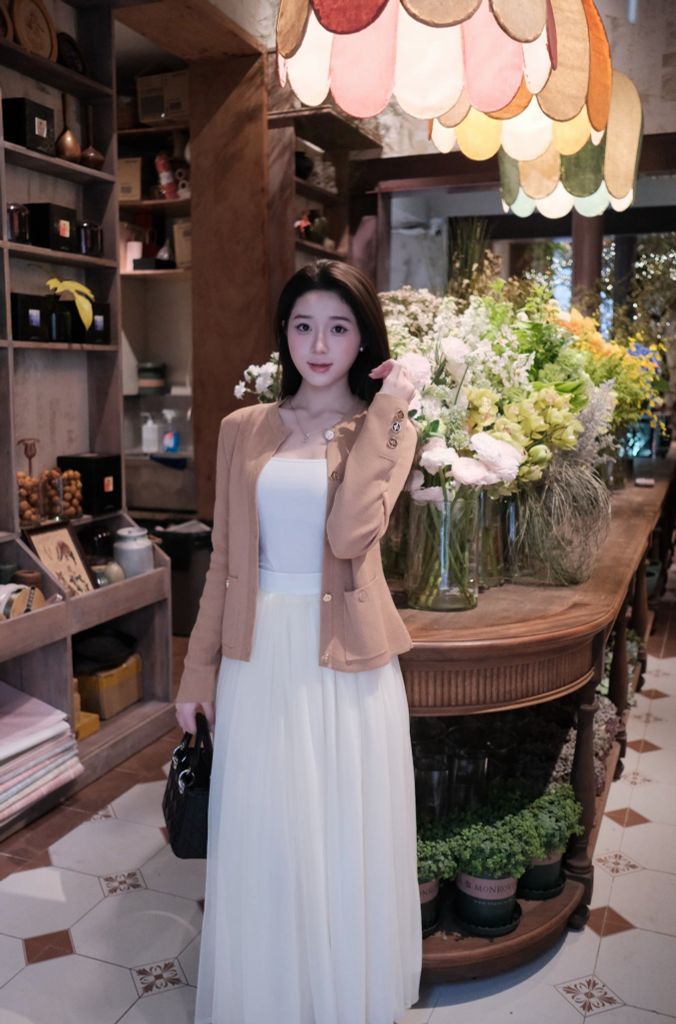 Elly Cardigan - Áo cardigan dáng đính khuy kim loại