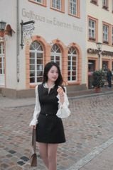 Lisa Shirt - Sơmi tơ tay bồng