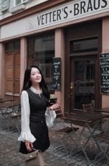 Monica Jumpsuit - Bộ đồ liền thân cổ đá