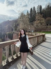 Monica Jumpsuit - Bộ đồ liền thân cổ đá