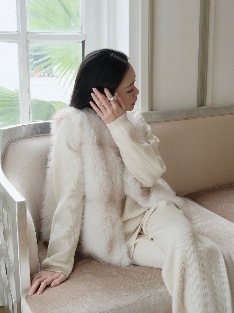 Noelle Jumper - Áo len cổ tim