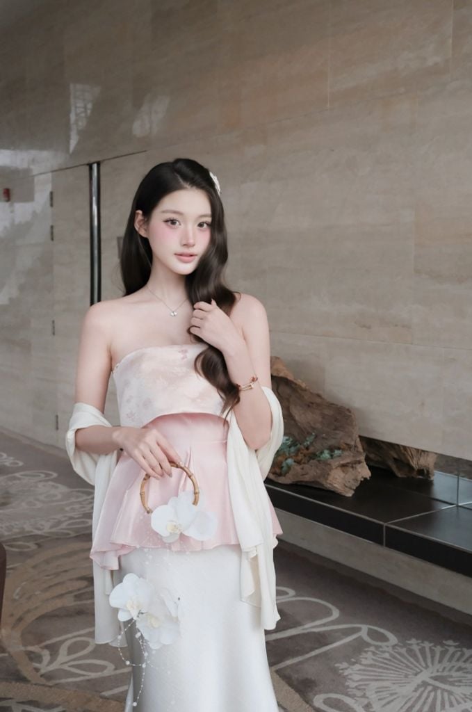 Giao Mẫn - Áo quây xếp ly