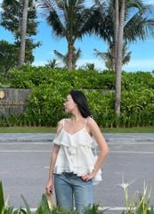 Mie Cami - Áo 2 dây tơ phối ren