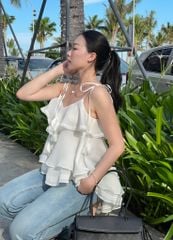 Mie Cami - Áo 2 dây tơ phối ren
