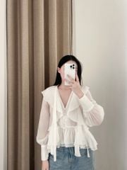 Irene Shirt - Sơmi chiffon tay bồng