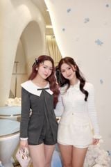 Velvet Top - Áo len cổ bèo