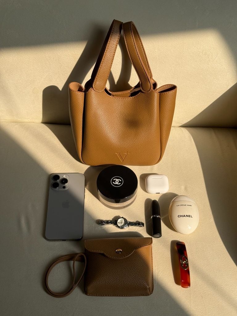 Ella Bucket Handbag - Túi xách da bucket nữ