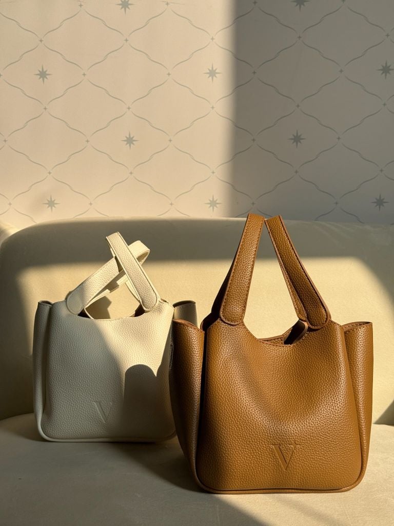 Ella Bucket Handbag - Túi xách da bucket nữ