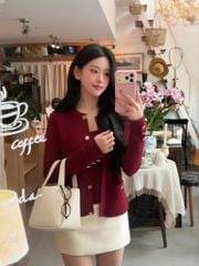 Elly Cardigan - Áo cardigan dáng đính khuy kim loại