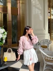 Umi Short - Quần short xếp ly chân ren