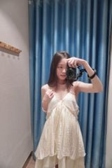 Mae Dress - Set váy kèm áo choàng tơ xếp ly