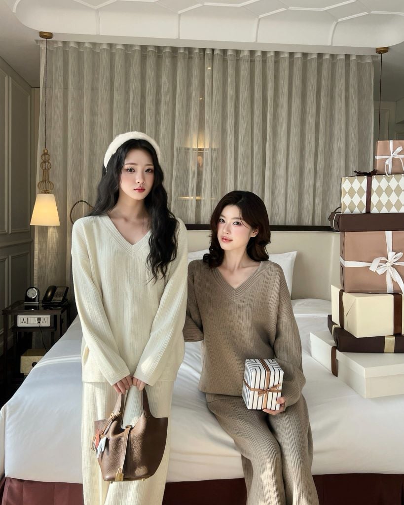 Noelle Jumper - Áo len cổ tim