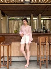 Nabi Shirt - Sơmi tơ tay hoa