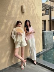 White Jeans - Quần jeans loe trắng