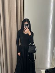 Jenni Top - Áo thun gân dài tay cổ bẻ