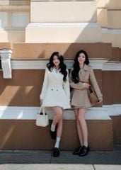 Irina Trenchcoat - Áo khoác vải kaki
