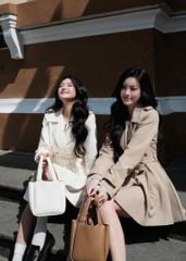 Irina Trenchcoat - Áo khoác vải kaki