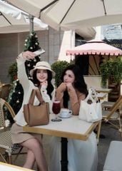 Ella Bucket Handbag - Túi xách da bucket nữ