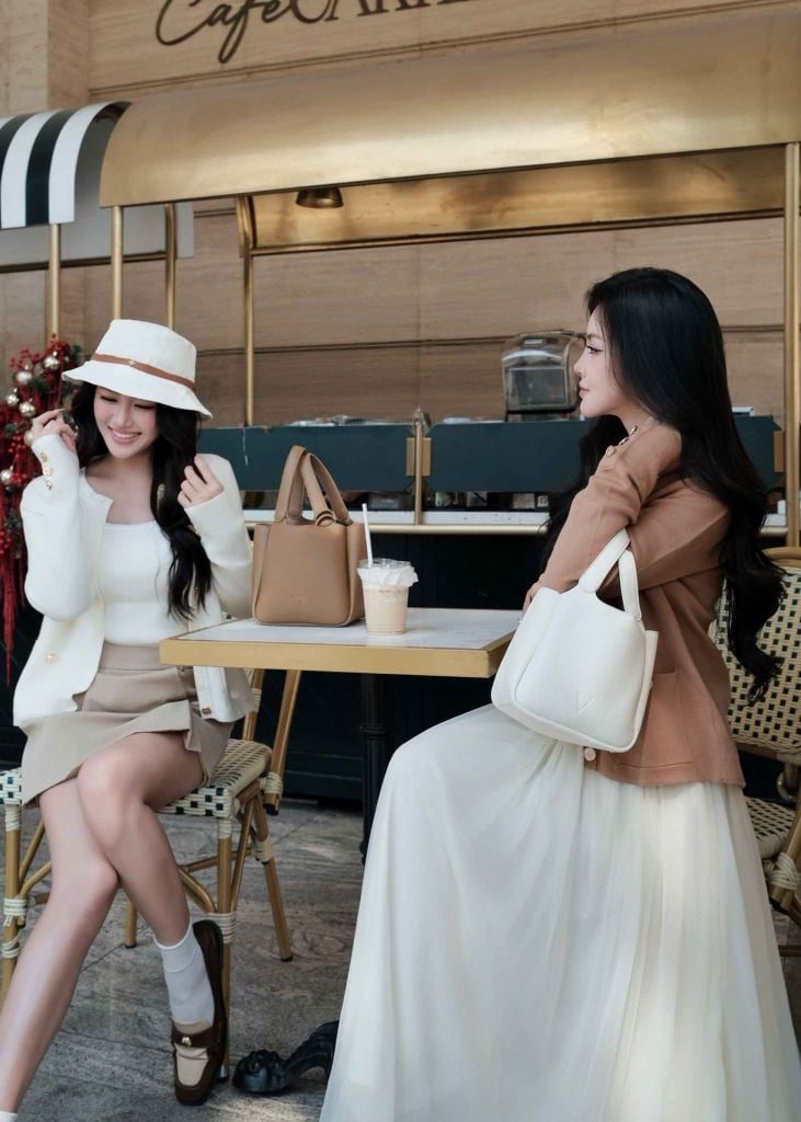 Ella Bucket Handbag - Túi xách da bucket nữ