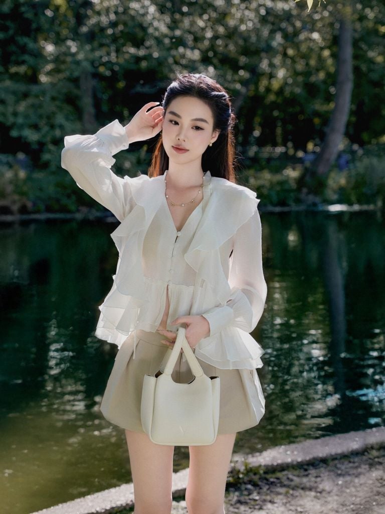 Irene Shirt - Sơmi chiffon tay bồng