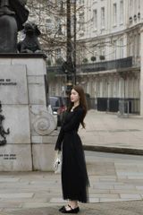 Jenni Top - Áo thun gân dài tay cổ bẻ