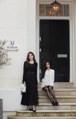 Jenni Top - Áo thun gân dài tay cổ bẻ