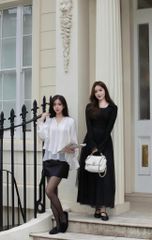 Jenni Top - Áo thun gân dài tay cổ bẻ