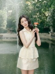 Jolie Top - Áo ba lỗ ren peplum
