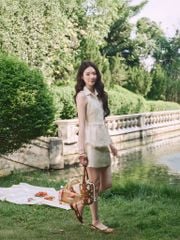 Jolie Top - Áo ba lỗ ren peplum