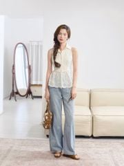 Jolie Top - Áo ba lỗ ren peplum