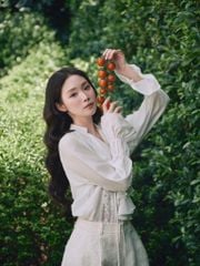Lala Shirt - Áo tơ đũi phối ren